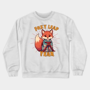 Foxy leap year Crewneck Sweatshirt